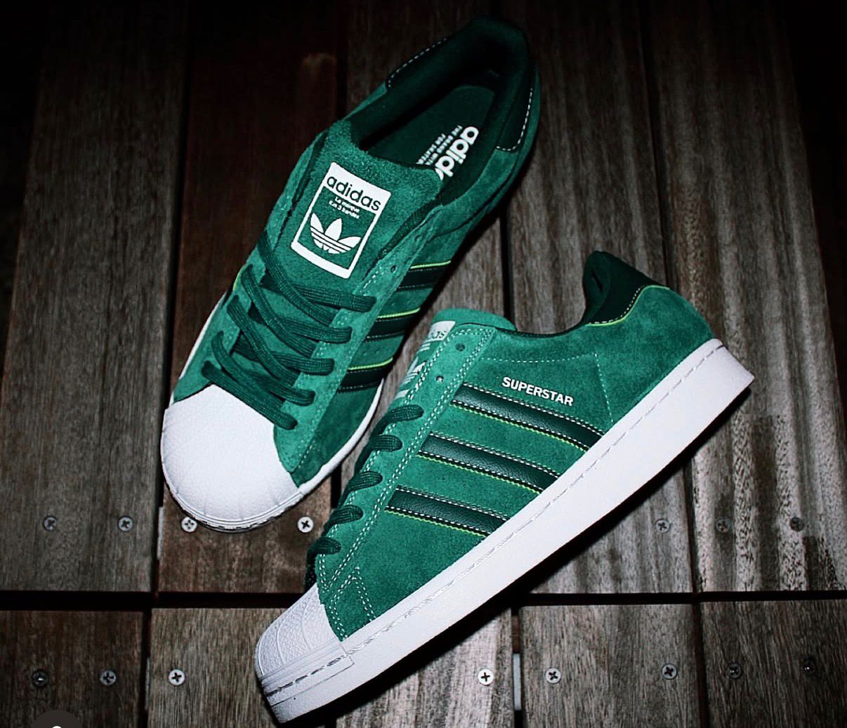 ADIDAS ORIGINALS SUPERSTAR DARK GREEN